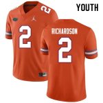 Youth Florida Gators #2 Anthony Richardson NCAA Nike Orange Authentic Stitched College Football Jersey NWL8862RH